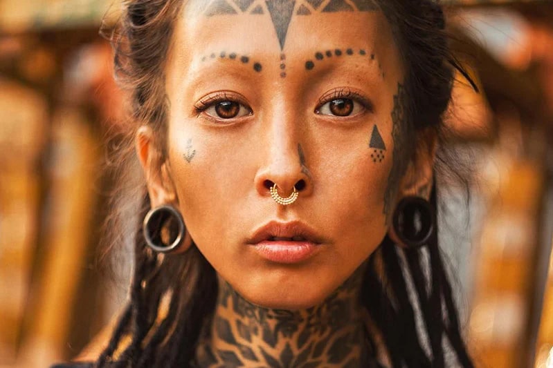 tribal septum piercing 